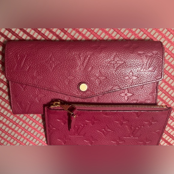 Louis Vuitton Empreinte Leather Wallet, Berry - Picture 7 of 10